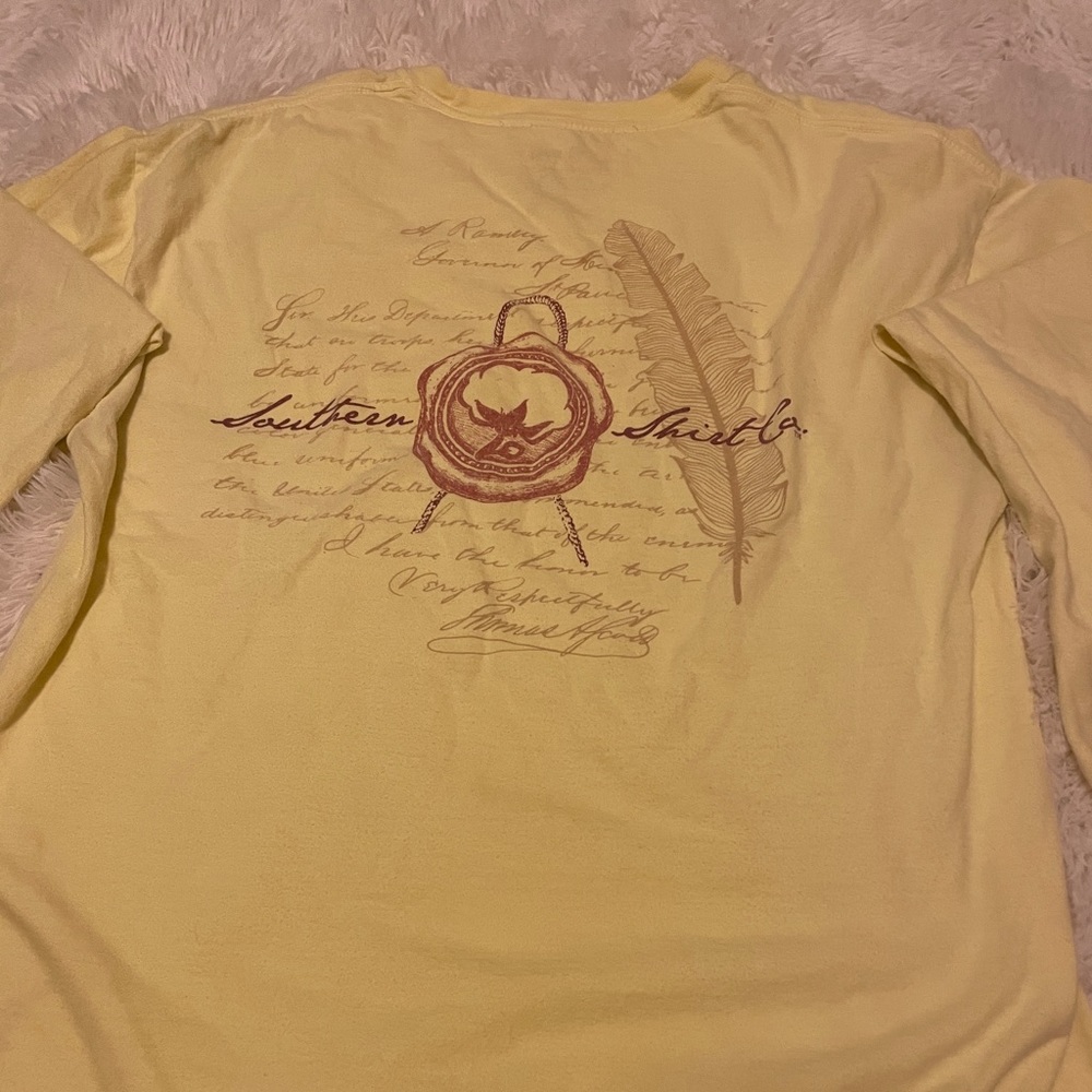 Yellow The Southern Shirt Company Long Sleeve Top